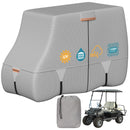 Tuszom 1200D Waterproof Golf Cart Cover – Universal Fit, Gray