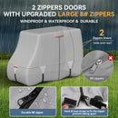 Tuszom 1200D Waterproof Golf Cart Cover – Universal Fit, Gray