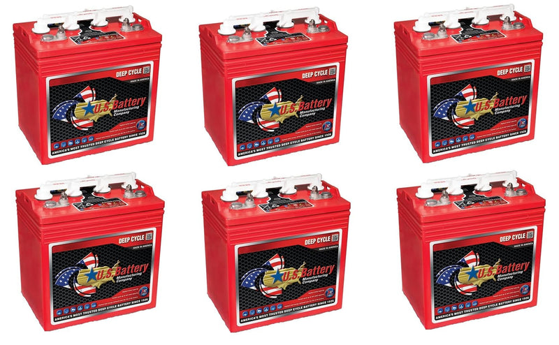 US Battery 8V 170Ah Deep Cycle Golf Cart Battery – 6 Pack