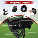 Ultimate 3-Wheel Golf Push Cart with Seat