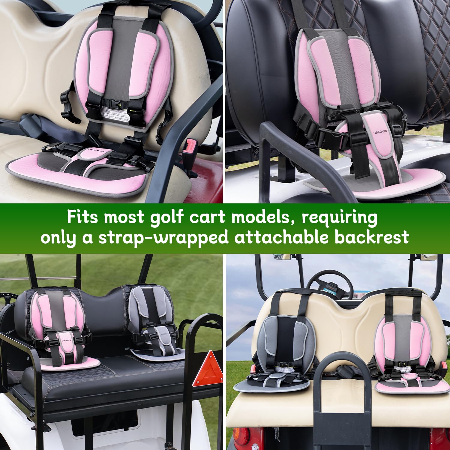 Urgown Pink Golf Cart Child Positioner Harness | Golf Cart Shop