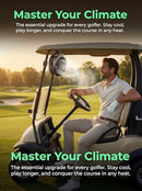 VENSWID Magnetic Misting Golf Cart Fan 2-Pack