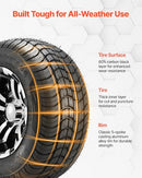 VEVOR 10” All-Terrain Golf Cart Wheels & Tires Set 205/50-10
