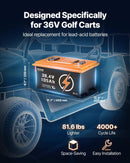 VEVOR 36V 105Ah Lithium Golf Cart Battery