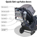 Vekclit Stroller Golf Club Holder Attachment