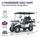 Viplay 4-Seat Solar Electric Cart