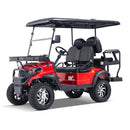 Viplay Red 4-Seat Solar Electric Golf Cart