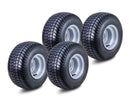 WANDA Silver 8” Wheel and 18x8.5-8 Utility Tire Set (4-Pack)