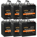 WEIZE GC2 6V AGM Golf Cart Battery Set