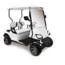 White 2-Seater Electric Golf Cart 