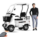 White 2-Seater Electric Golf Cart