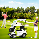 White 2-Seater Electric Golf Carts
