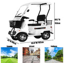 White 2-Seater Electric Golf Carts