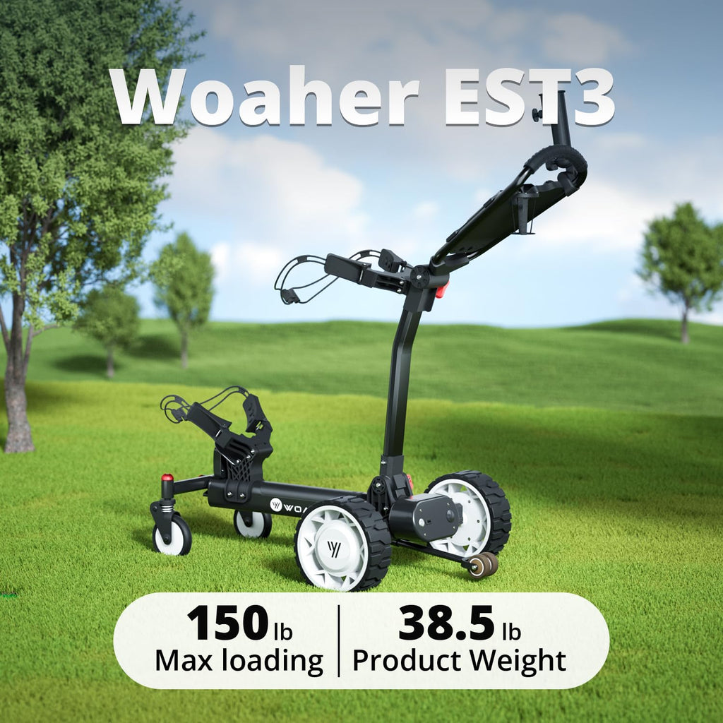 Woaher EST3 Auto-Follow Electric Golf Cart with Dual Motor
