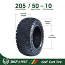 Wolf Pack All-Terrain Golf Cart Tire Set – 205/50-10 (4-Pack)