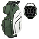 Wosofe PU Leather White Black Green Golf Cart Bag