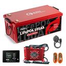 XRH 36V 105Ah Lithium LiFePO4 Golf Cart Battery - App