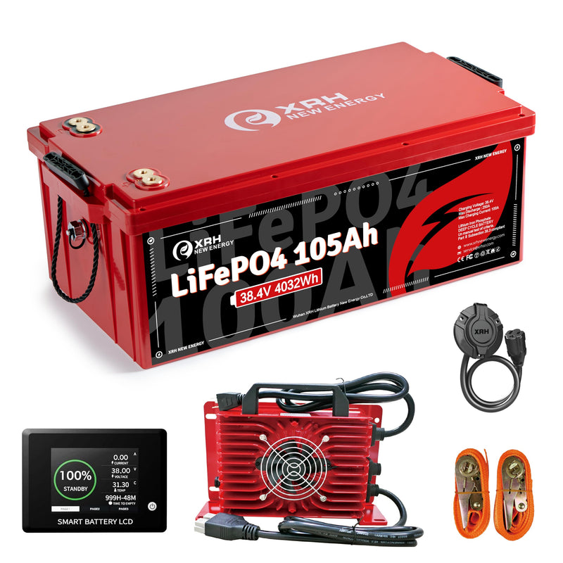 XRH 36V 105Ah Lithium LiFePO4 Golf Cart Battery - App