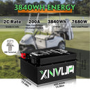 Xnvua 36V 100Ah Smart Lithium Golf Cart Battery