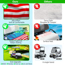 YOKYHOM American Flag Golf Cart Seat Blanket – Blue