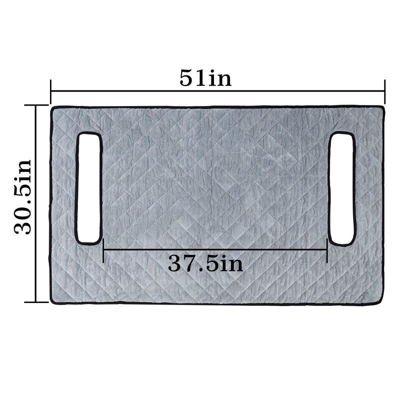 YOKYHOM Plush Golf Cart Seat Blanket – 2-Seater, Light Gray