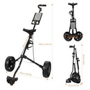 YOXIER Lightweight 2-Wheel Golf Push Cart