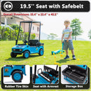 karbost Blue 12V Kids Ride-On Golf Cart