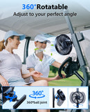 scenein Magnetic Rechargeable Golf Cart Fan