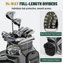 uniHimal Grey T-Lock Golf Cart Bag